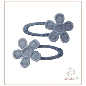 Bloemen speldjes blauw