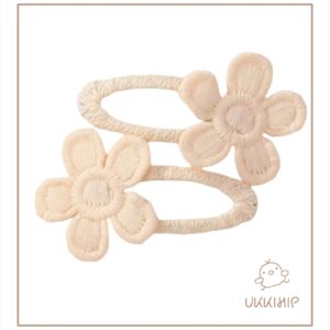 Bloemen speldjes vanillegeel