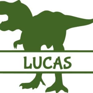 Alternative view of Deursticker Dinosaurus