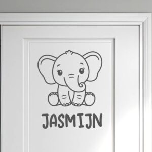 Deursticker Olifant