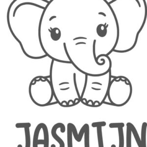 Alternative view of Deursticker Olifant